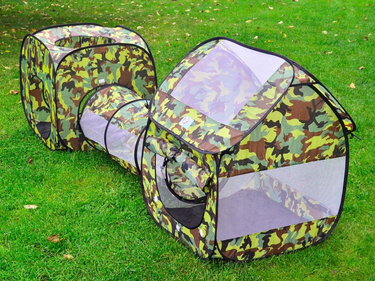 Cort de joaca pentru copii 3 in 1, Zola, cu tunel si spatiu de joaca pentru copii, potrivit pentru interior si exterior, plasa, 230 x 70 x 85 cm, verde army Cort de joaca pentru copii 3 in 1, Zola, cu tunel si spatiu de joaca pentru copii, potrivit pentru interior si exterior, plasa, 230 x 70 x 85 cm, verde army
